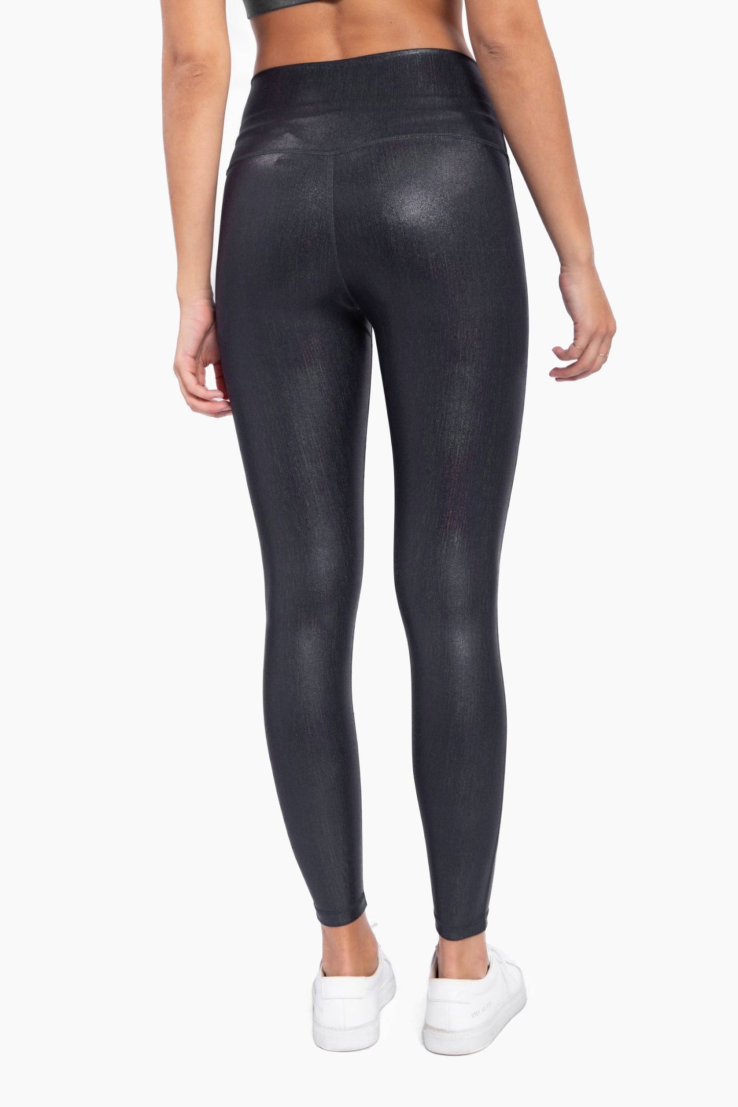 Mono B - Iridescent Holo Foil High-Waisted Leggings