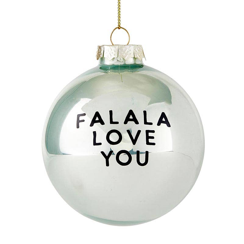 Glass Ornament Set of 2 - Falala Love You