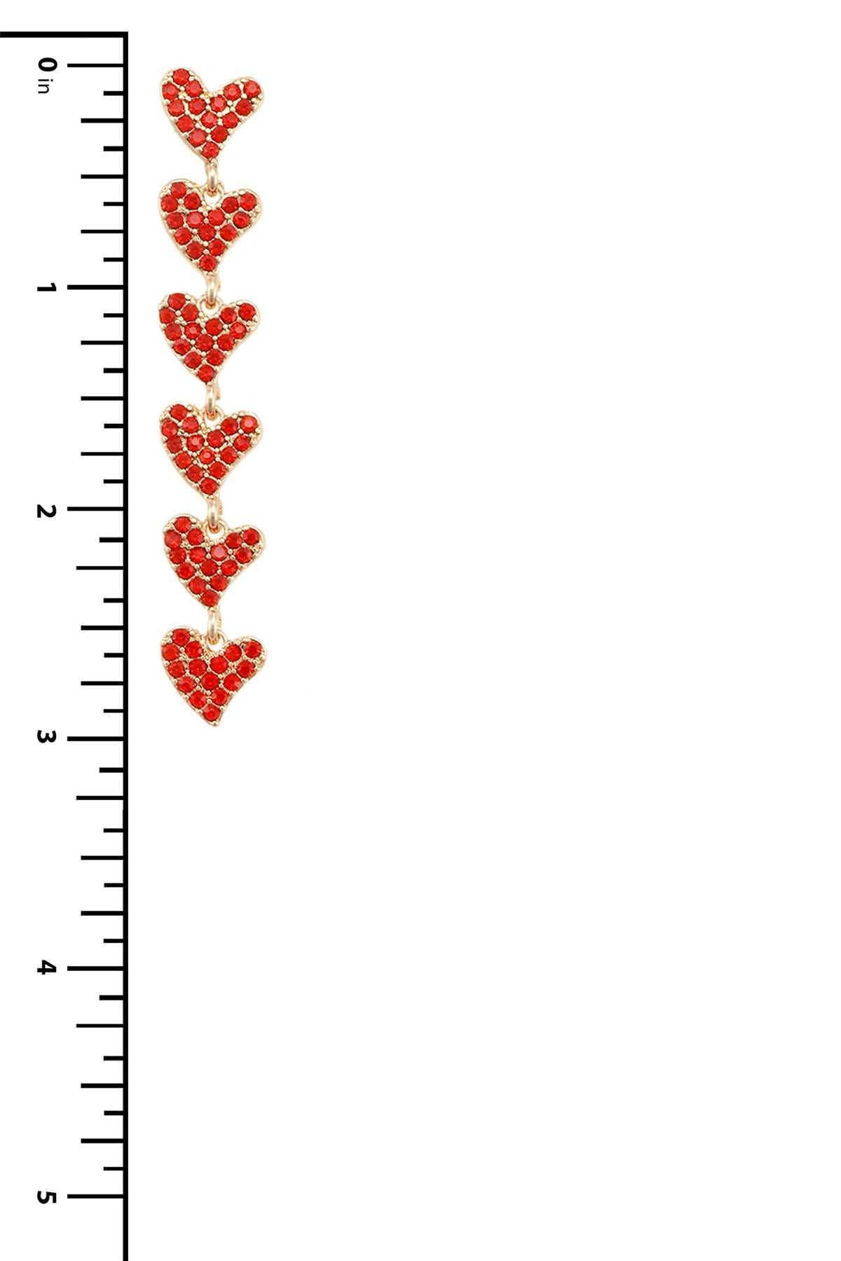 anbfashion - Heart Drop Stud Earring