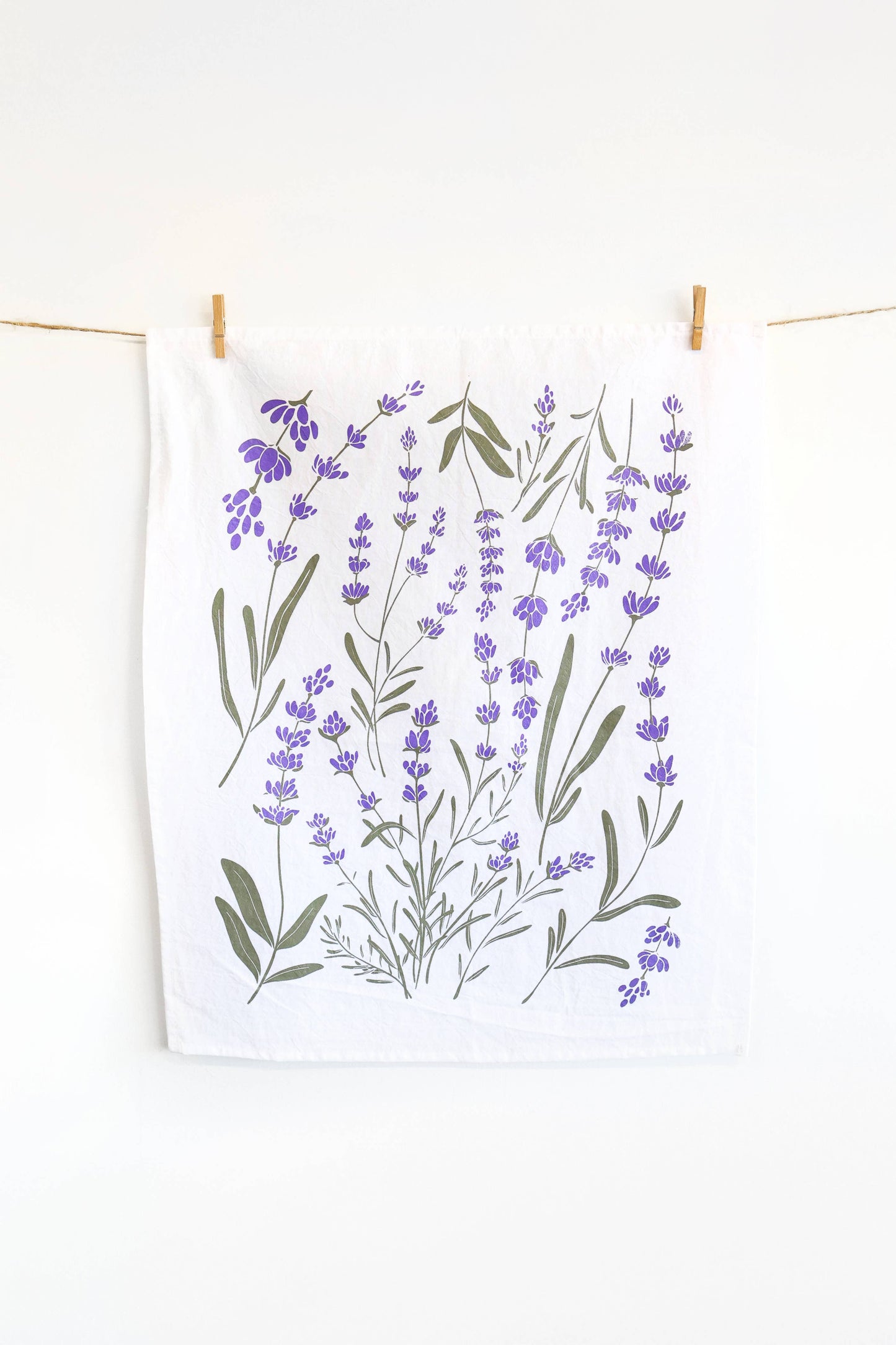 Highland Ridge | Handmade Home Decor - Lavender Tea Towel
