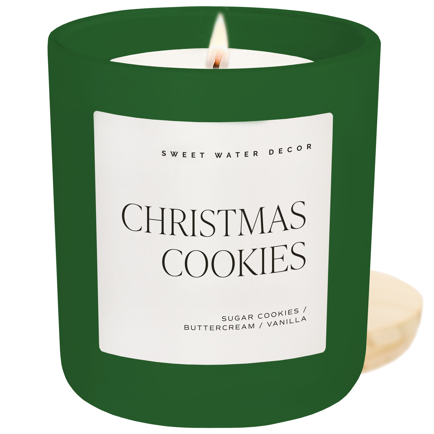 Sweet Water Decor - Christmas Cookies Soy Candle, Matte Jar - 15 oz