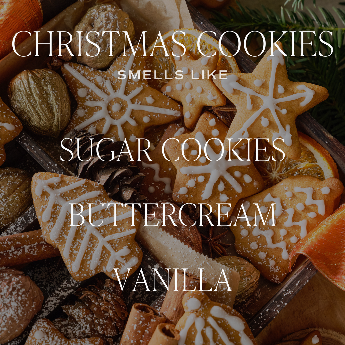 Sweet Water Decor - Christmas Cookies Soy Candle, Matte Jar - 15 oz