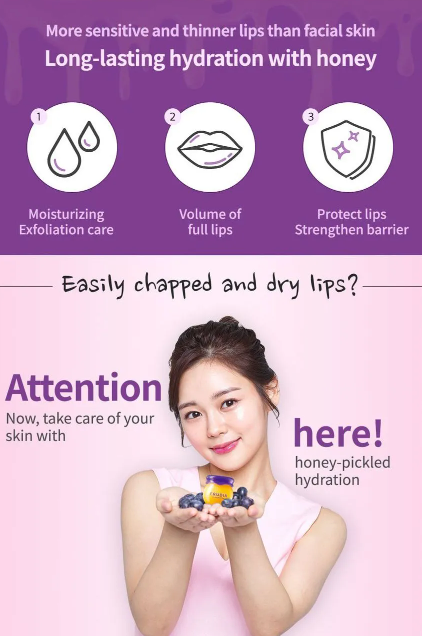 Best Beauty Group - FRUIDA Hydrating Honey Lip Balm: Blueberry Hydrating