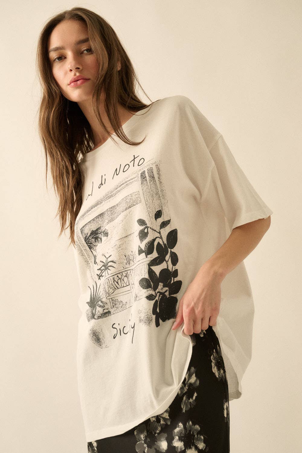 Promesa USA - Val di Noto Sicily Garment-Wash Graphic Tee