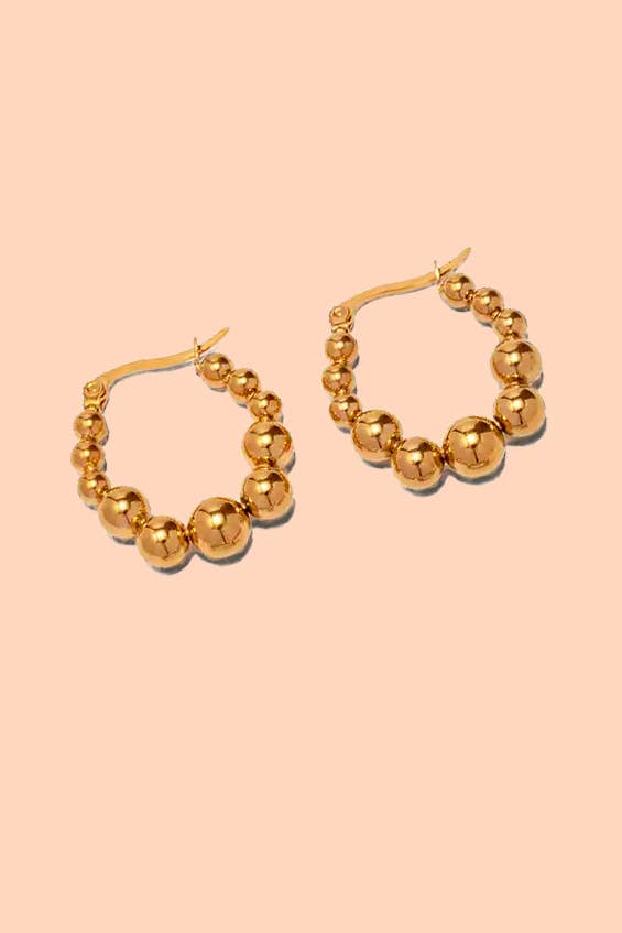 Peter and June - Elio Hoops - 18K Gold Plated