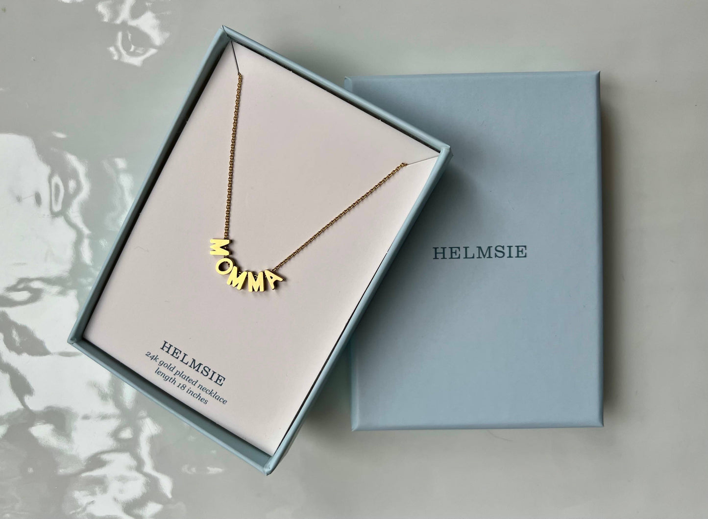 Helmsie - Momma + Me Moon and Star Necklace Set