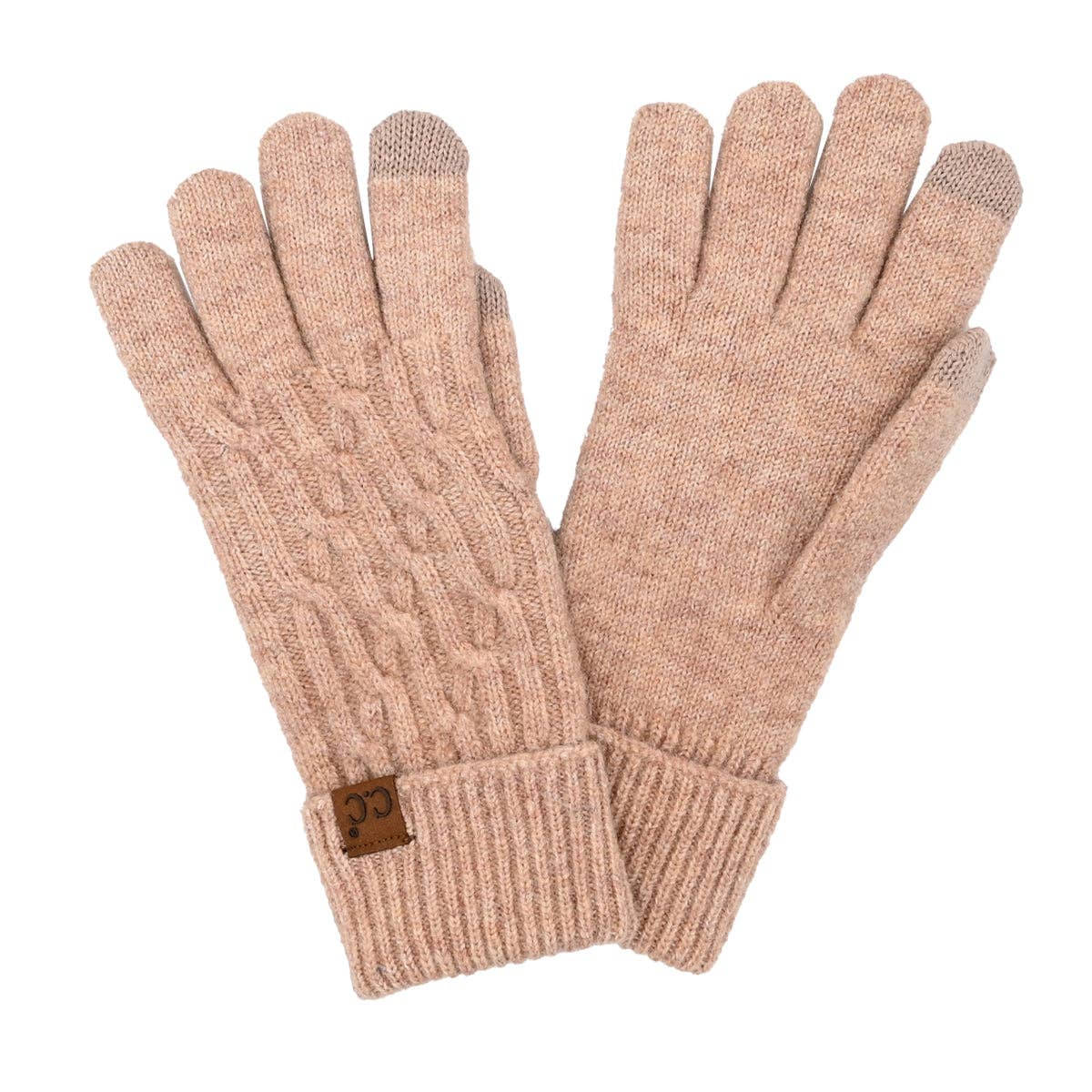 C.C Beanie - Chain Link Cable C.C Glove - Sand