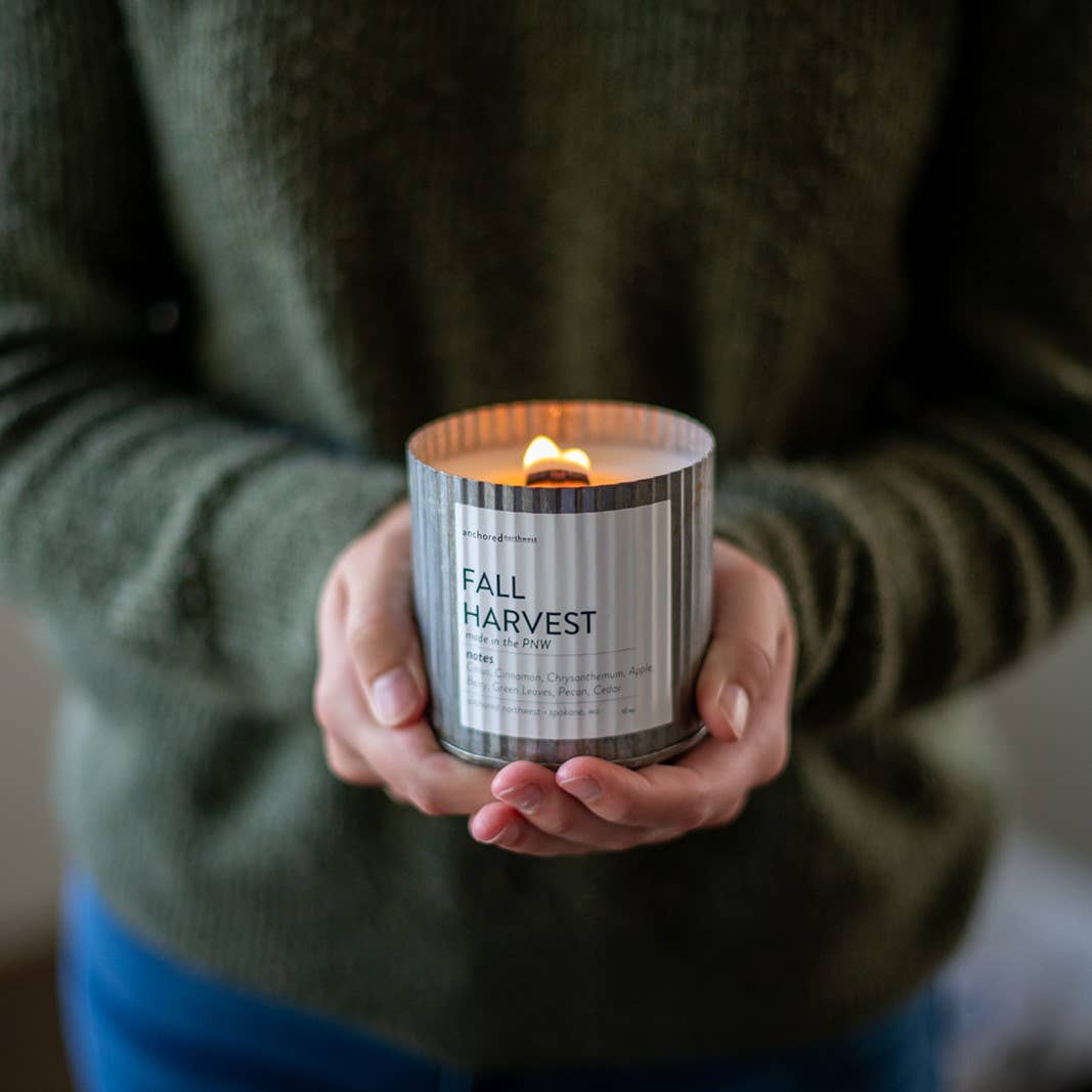 Anchored Northwest - Spruce It up Wood Wick Rustic Farmhouse Soy Candle