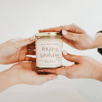 Sweet Water Decor - Happy Birthday - 9 oz. Soy Candle