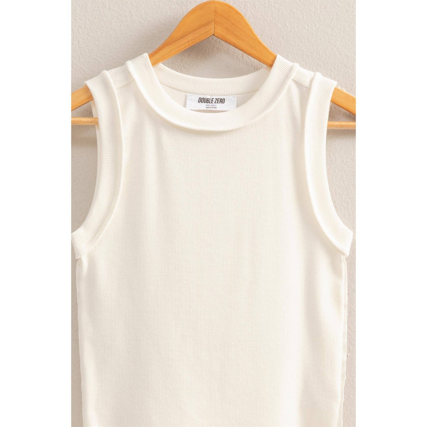 HYFVE - DZ25C058-Round Neck Ribbed Tank Top