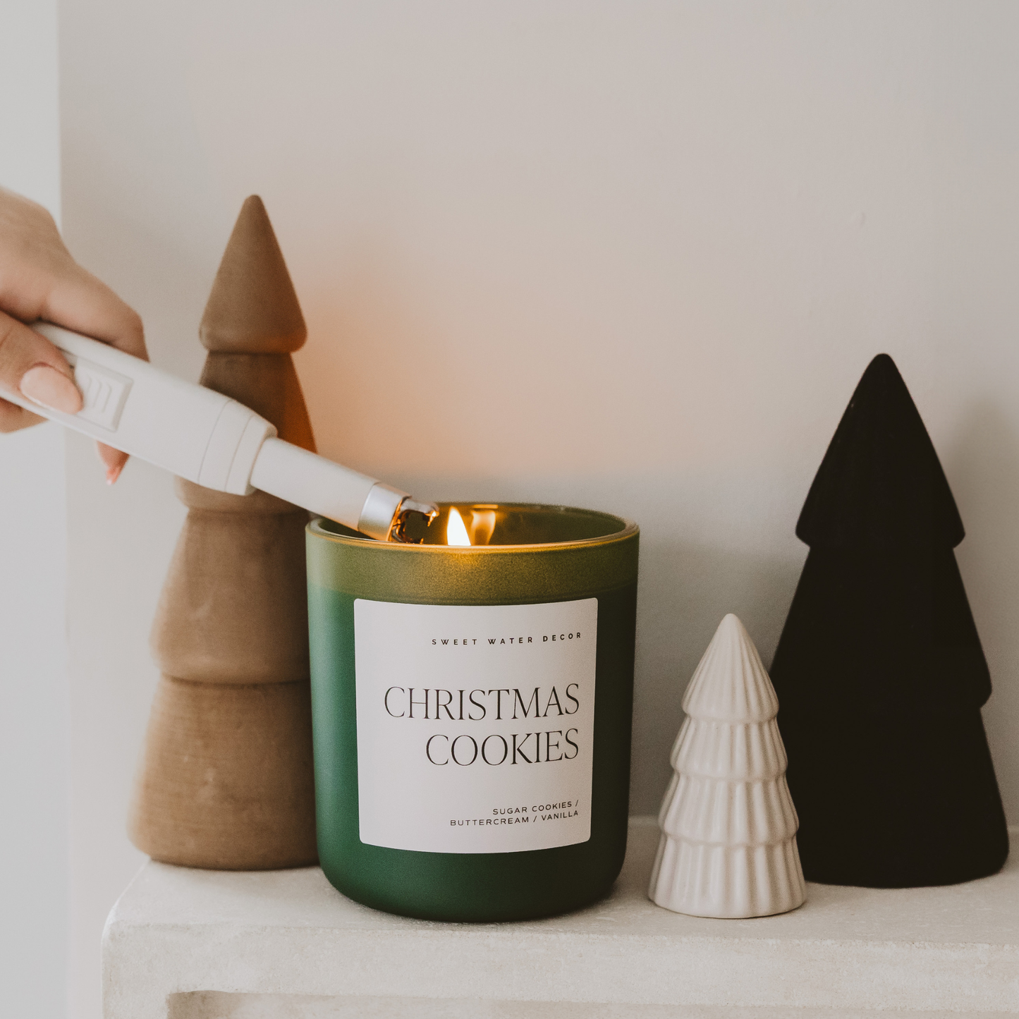 Sweet Water Decor - Christmas Cookies Soy Candle, Matte Jar - 15 oz
