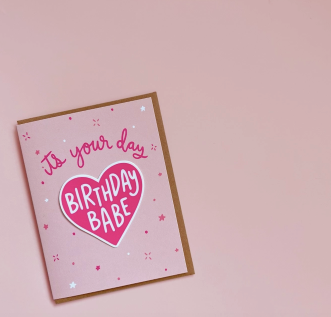 Brittany Paige - Birthday Babe Sticker Card
