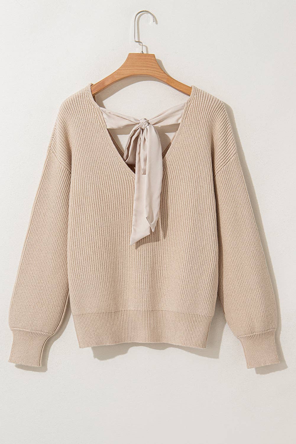 Pretty Bash - Bow Back Lantern Sleeve Sweater