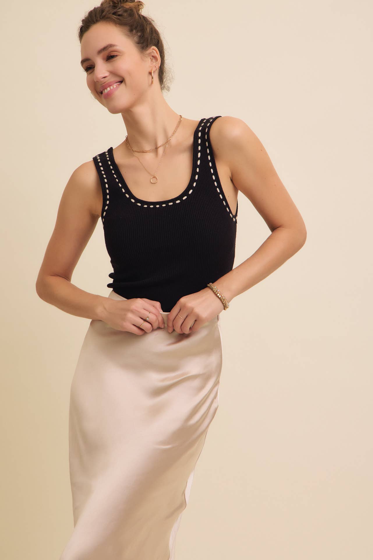 in february - Satin Maxi Skirt