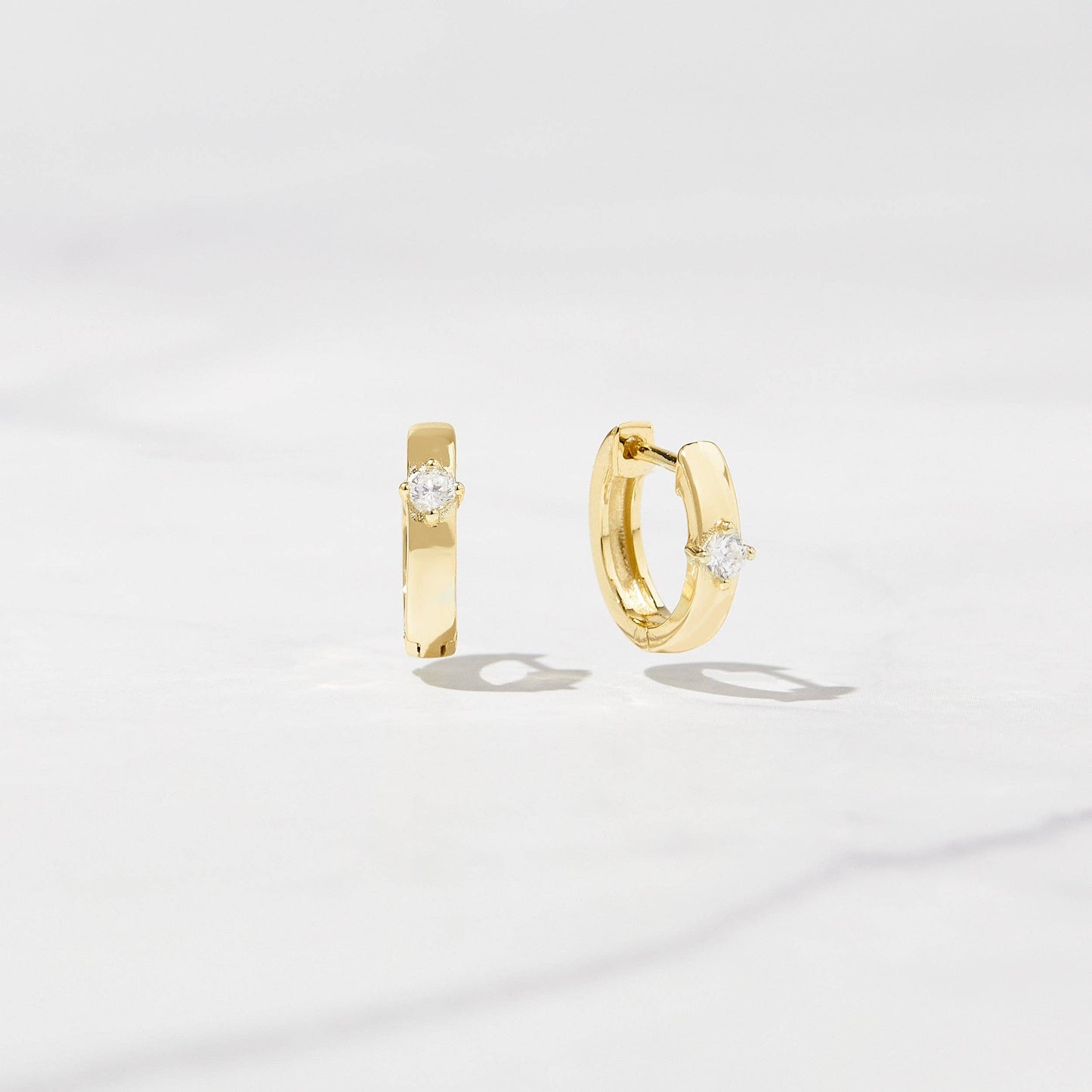 Sami Jewels - Bella Huggie Hoop Earrings - Gold