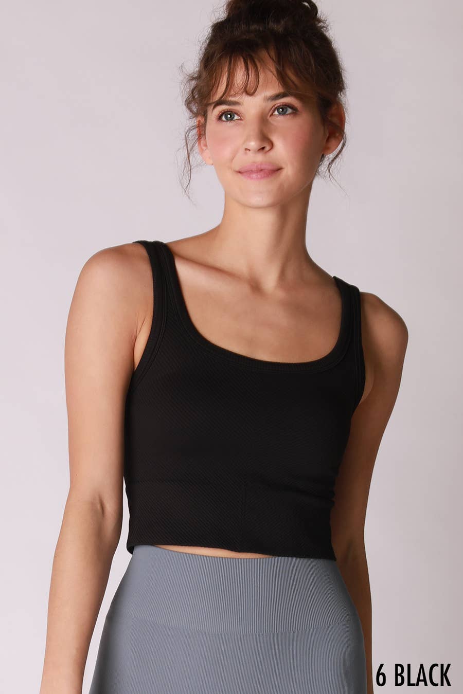 NIKIBIKI - NS7801 - Chevron Ribbed Crop Top