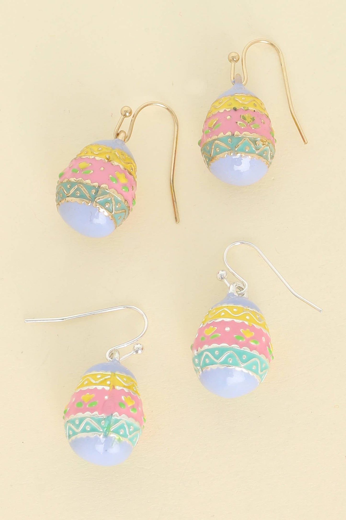 SP Sophia Collection - Multicolor Easter Eggs Drop Earrings