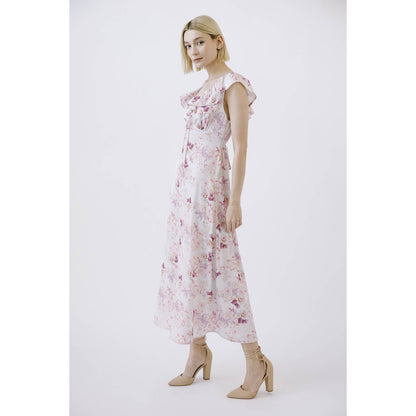 STORIA - Multi Flower Print Midi Dress