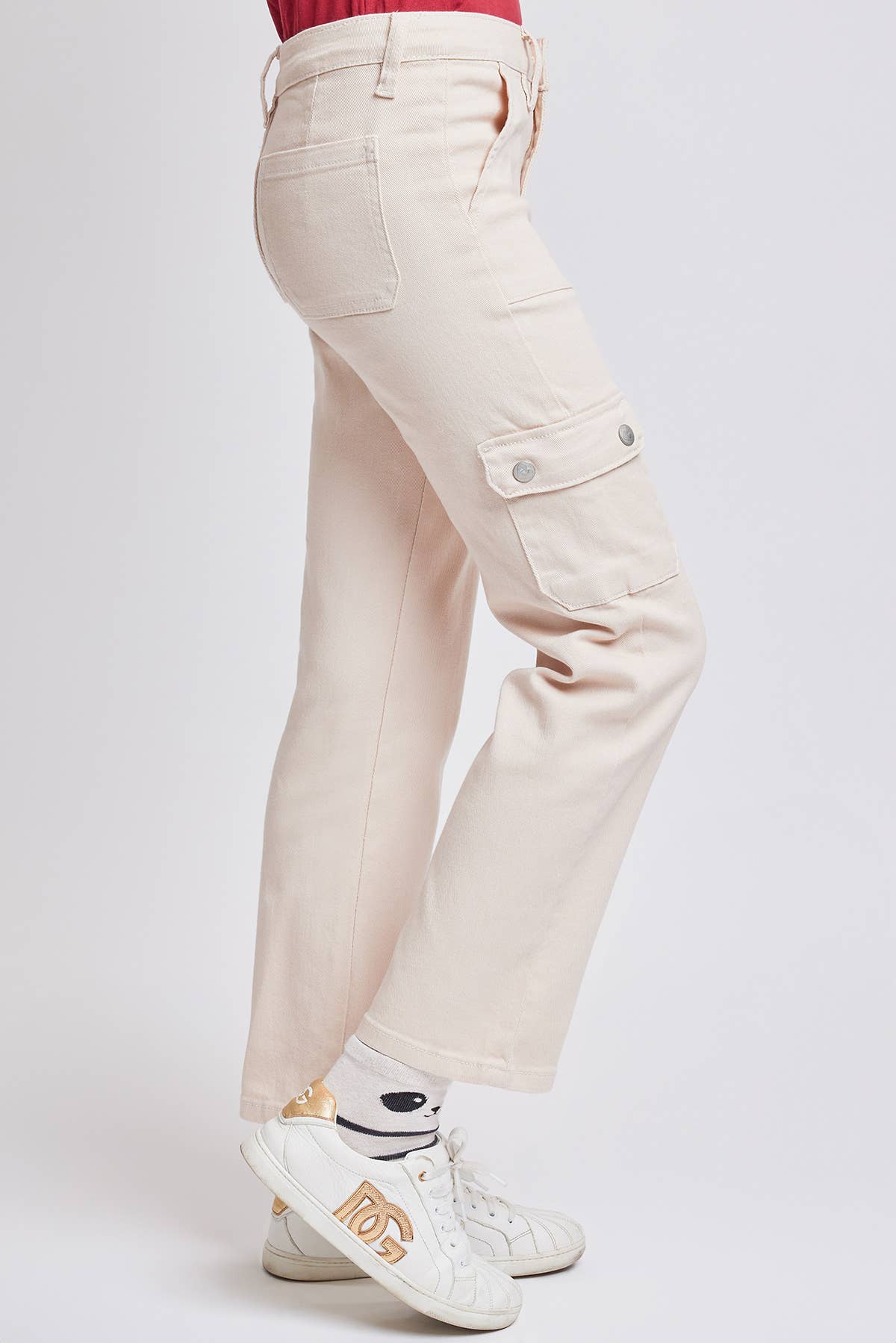YMI - Girls Selena High Rise Cargo Pocket Straight Leg