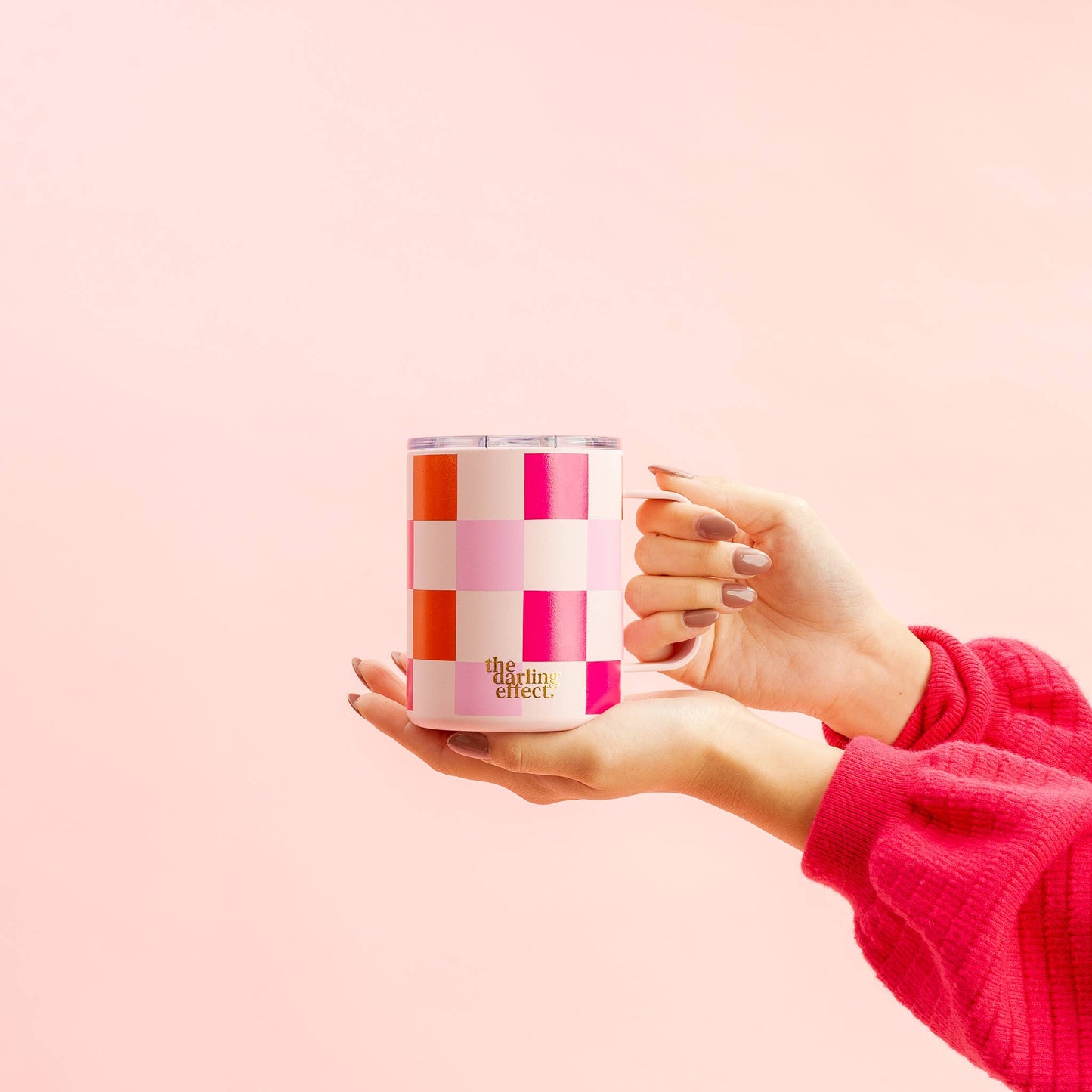 The Darling Effect - Insulated Mug - Sweetheart Check