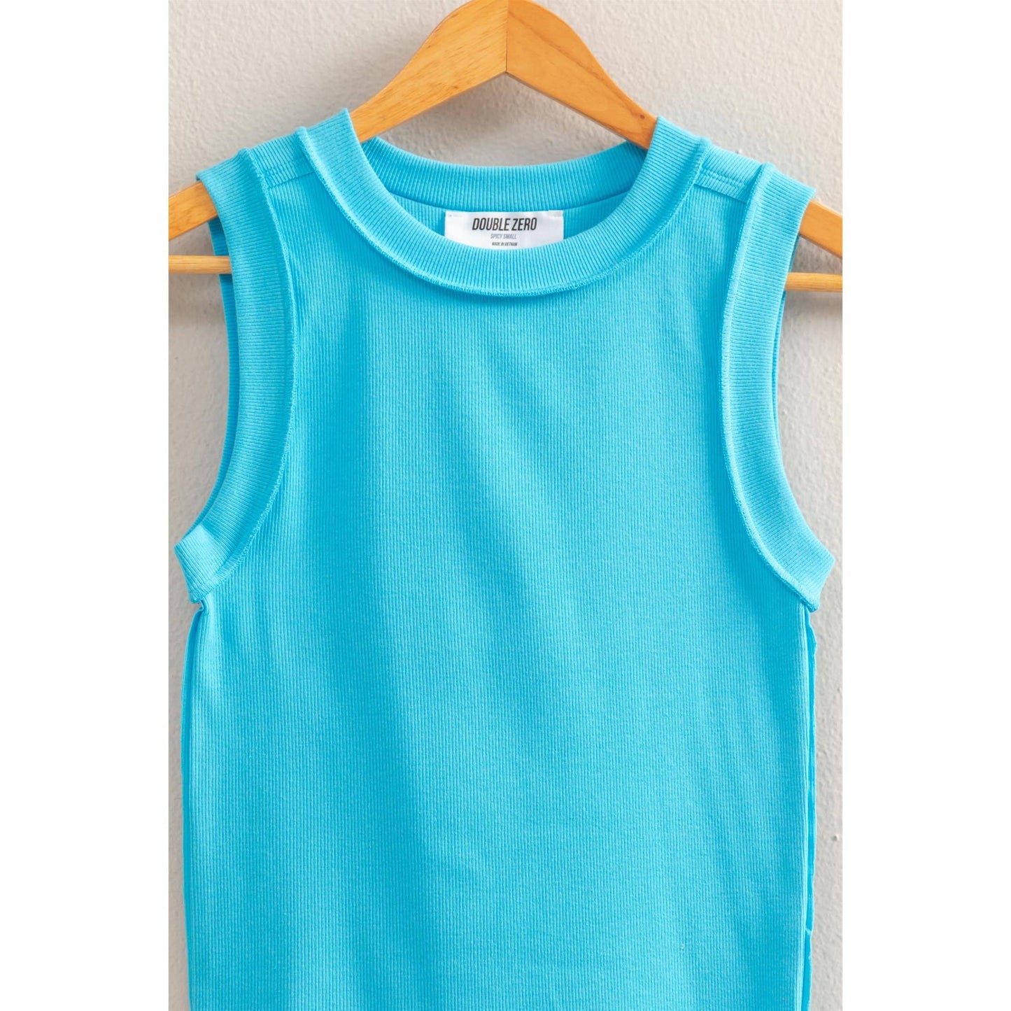HYFVE - DZ25C058-Round Neck Ribbed Tank Top