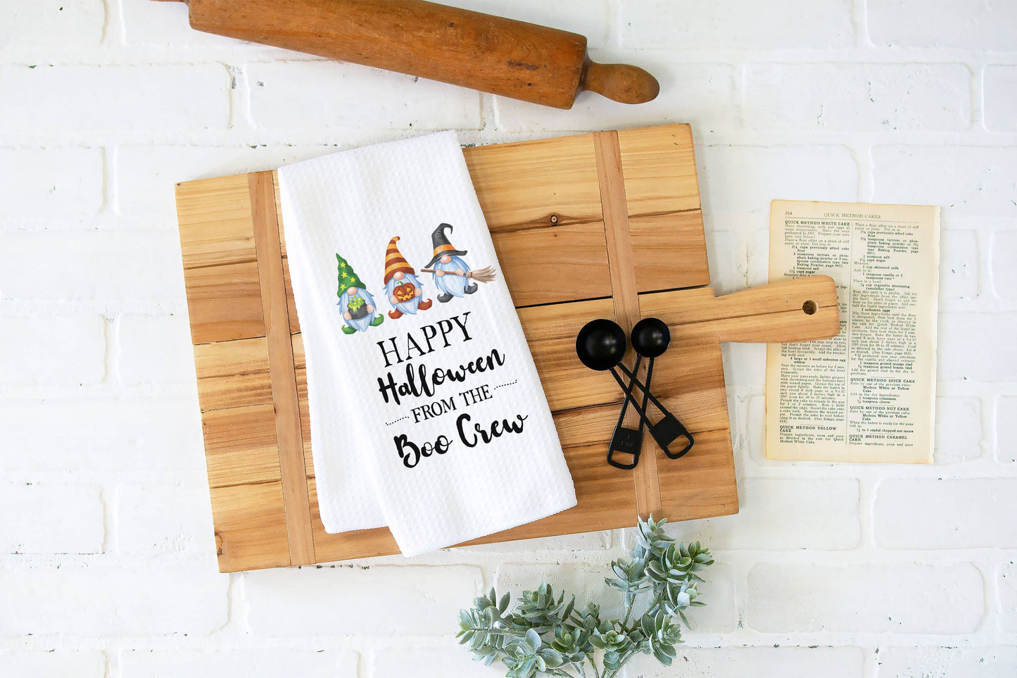 Canary Road - Halloween Gnome Kitchen Towel