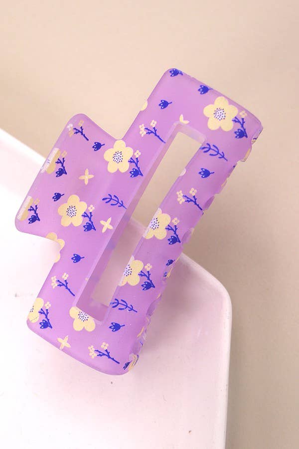 JOSSLYN by Wall to Wall - LAVISHING FLOWER PETAL HAIR CLAW CLIPS | 40H688: Pink