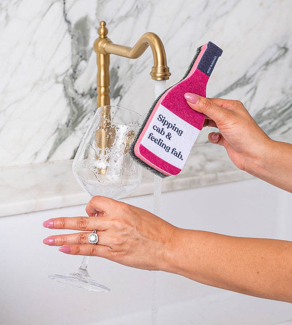 Wine Wash Co. - Scrubbly™ Sponge - Cabernet