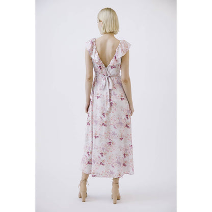 STORIA - Multi Flower Print Midi Dress