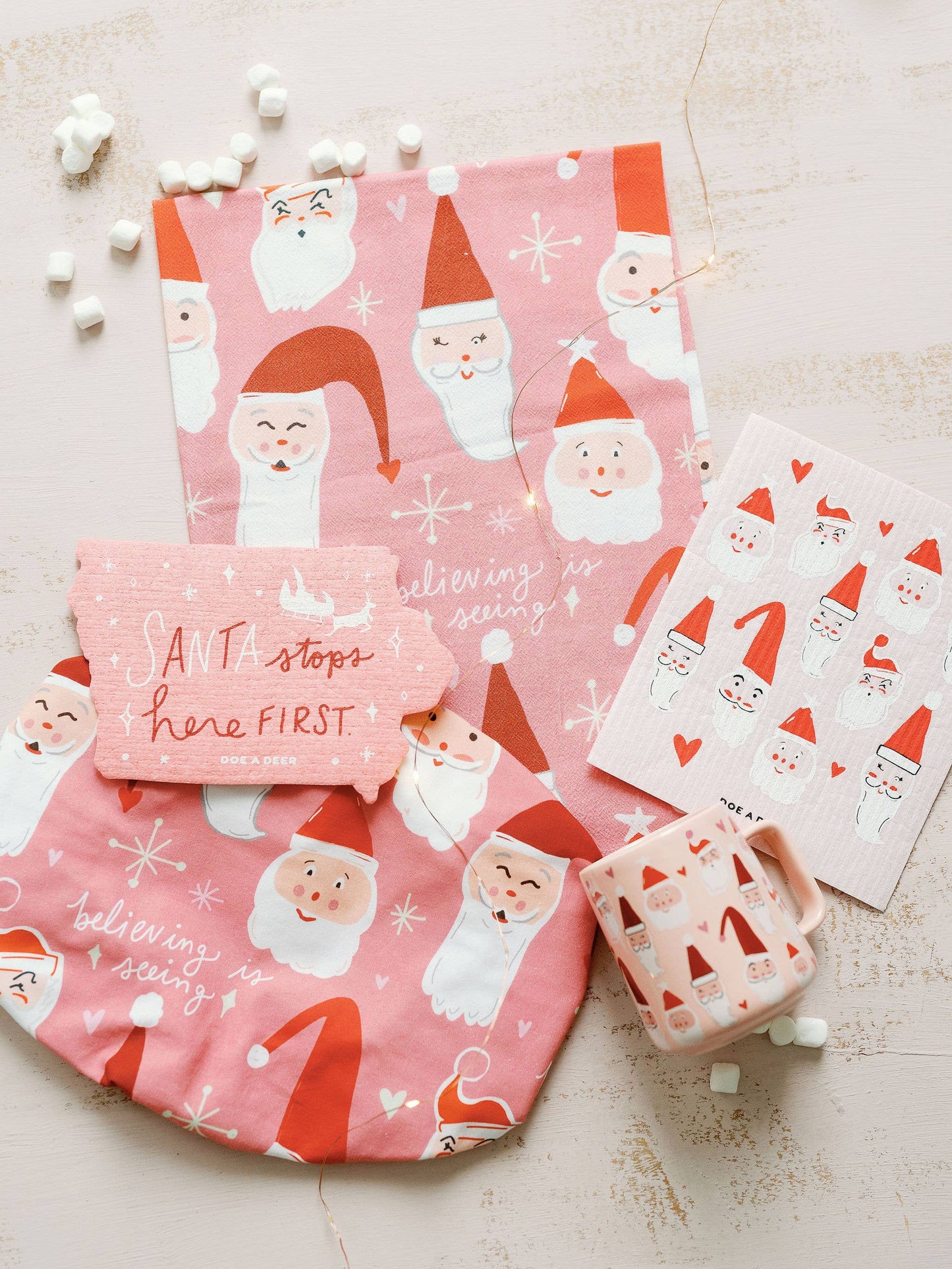 Doe A Deer - Believing is Seeing Santa Towel