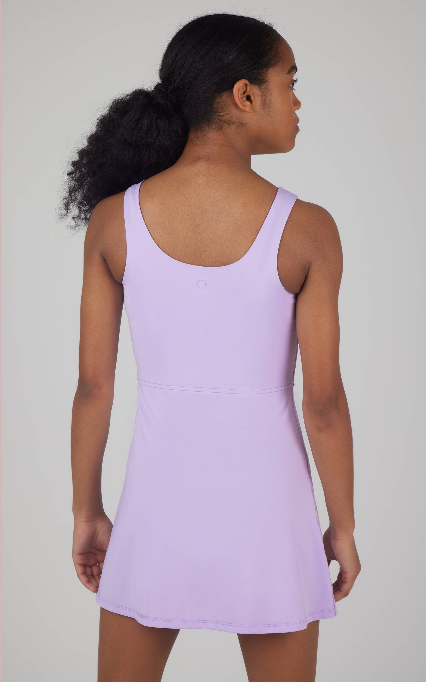 90 Degree by Reflex - Girls Athletic Tennis Dress with Inner Shorts - Pastel Lilac