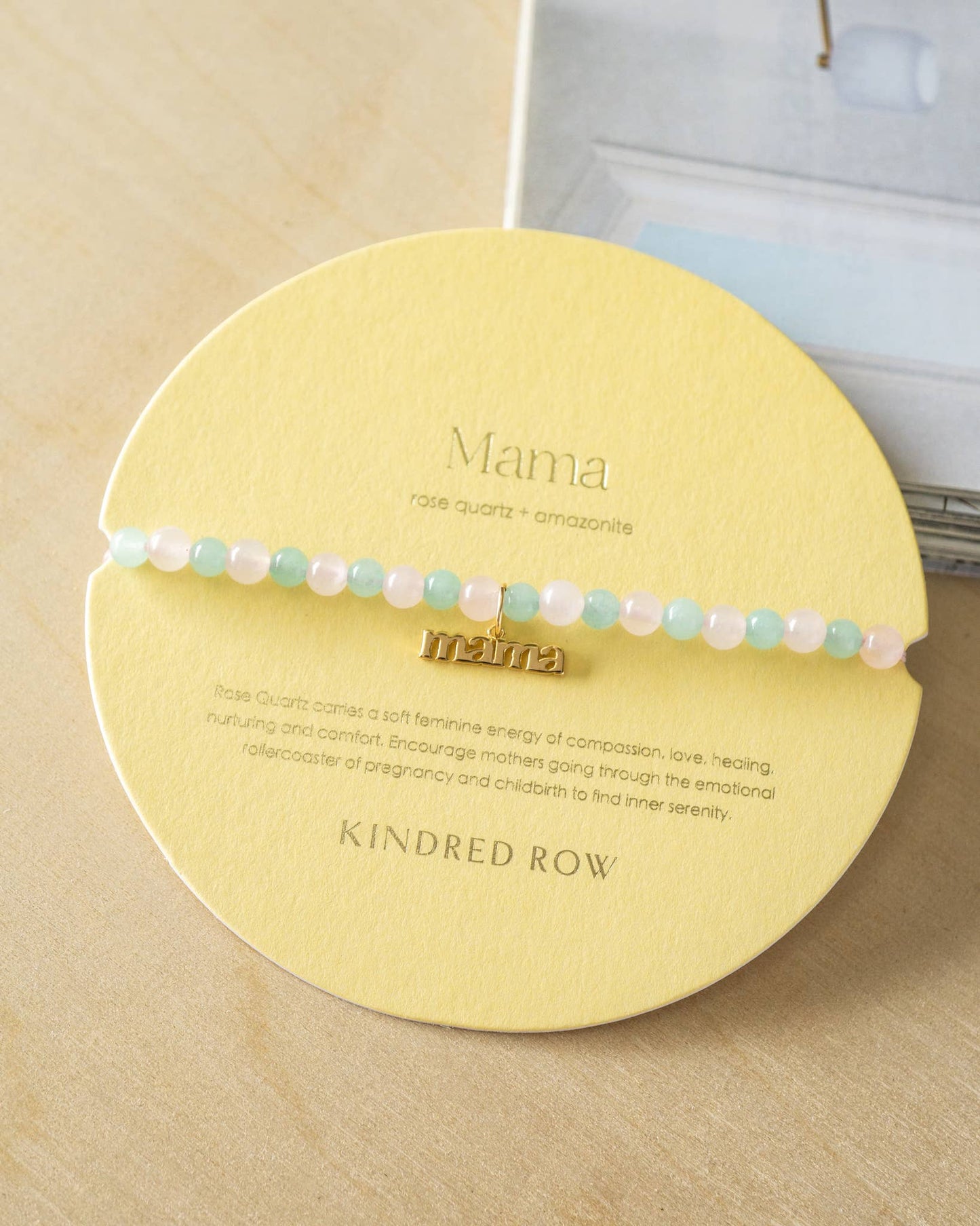 Kindred Row - Rose Quartz + Amazonite Crystal Mama Bracelet