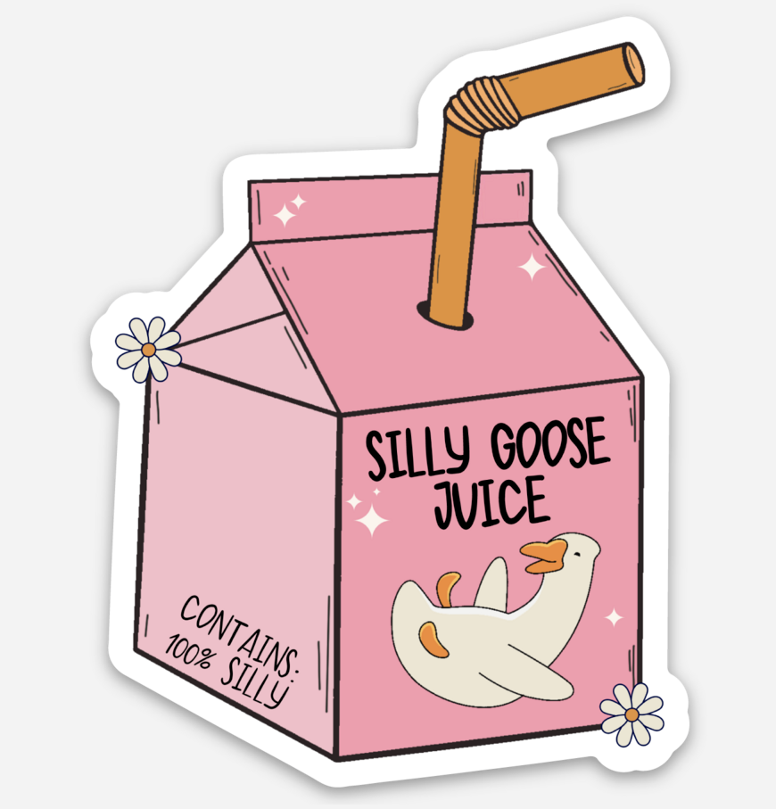 inviting affairs paperie - Silly Goose Juice Sticker