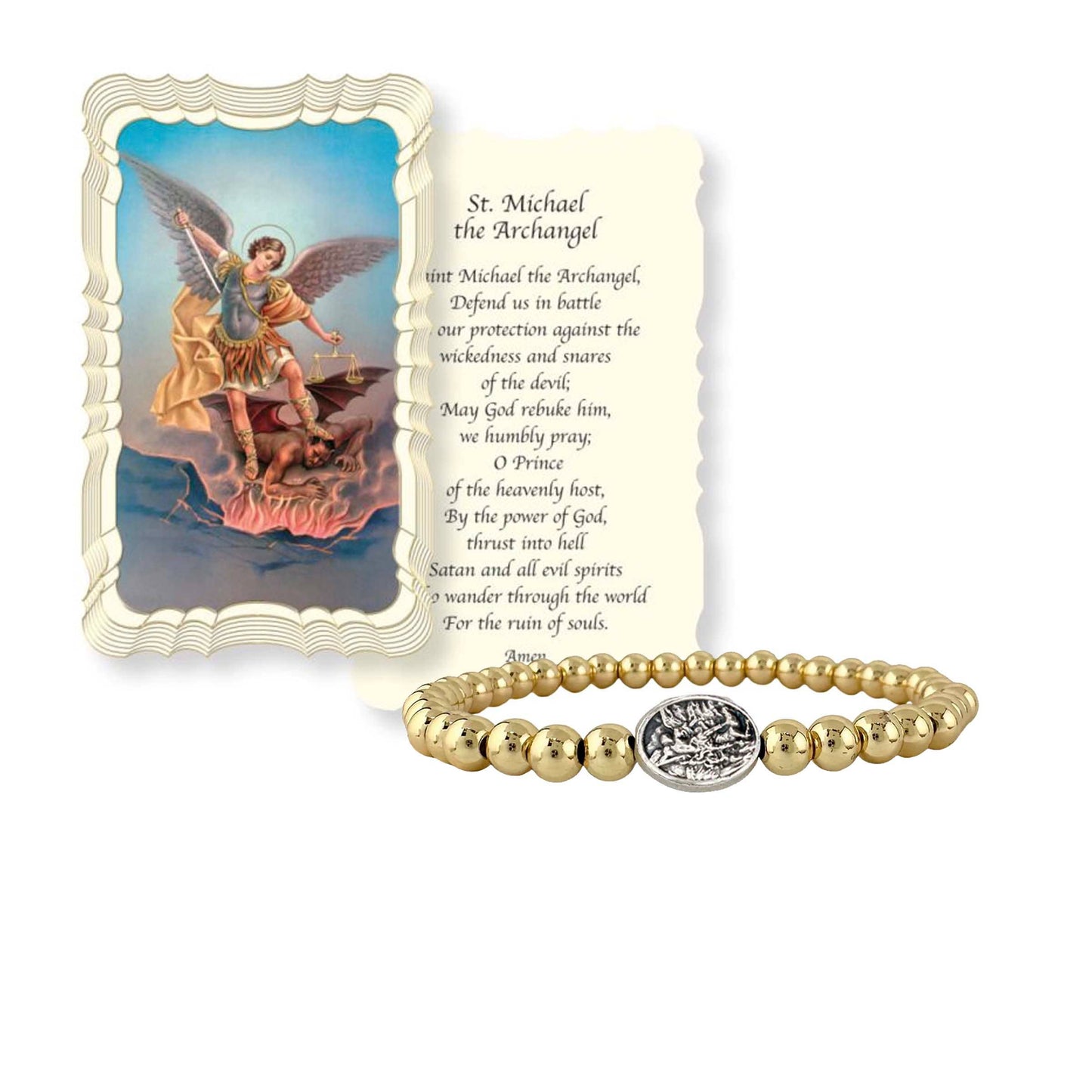 Love, Lisa - Subliminal Saint Michael The Archangel Stretch Bracelet