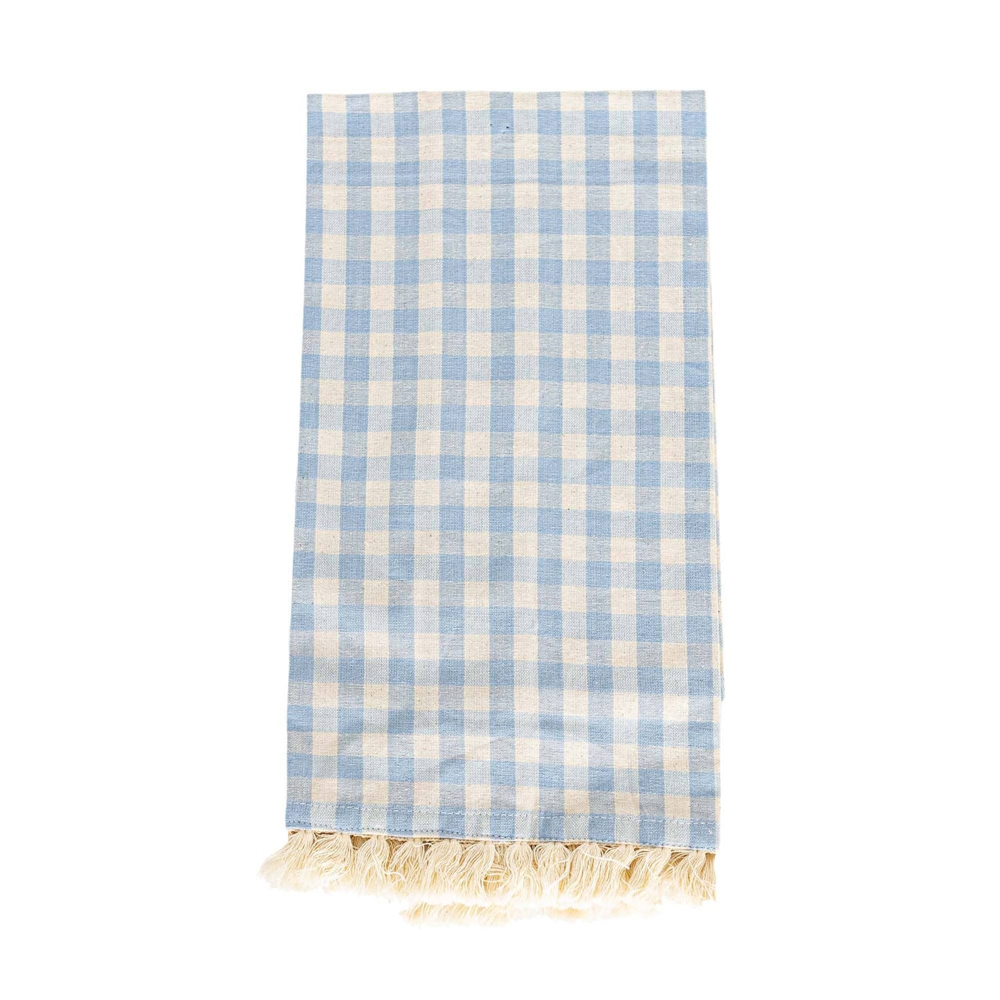 Foreside Home & Garden - Aggie Plaid Tea Towels Blue, Set Of 3