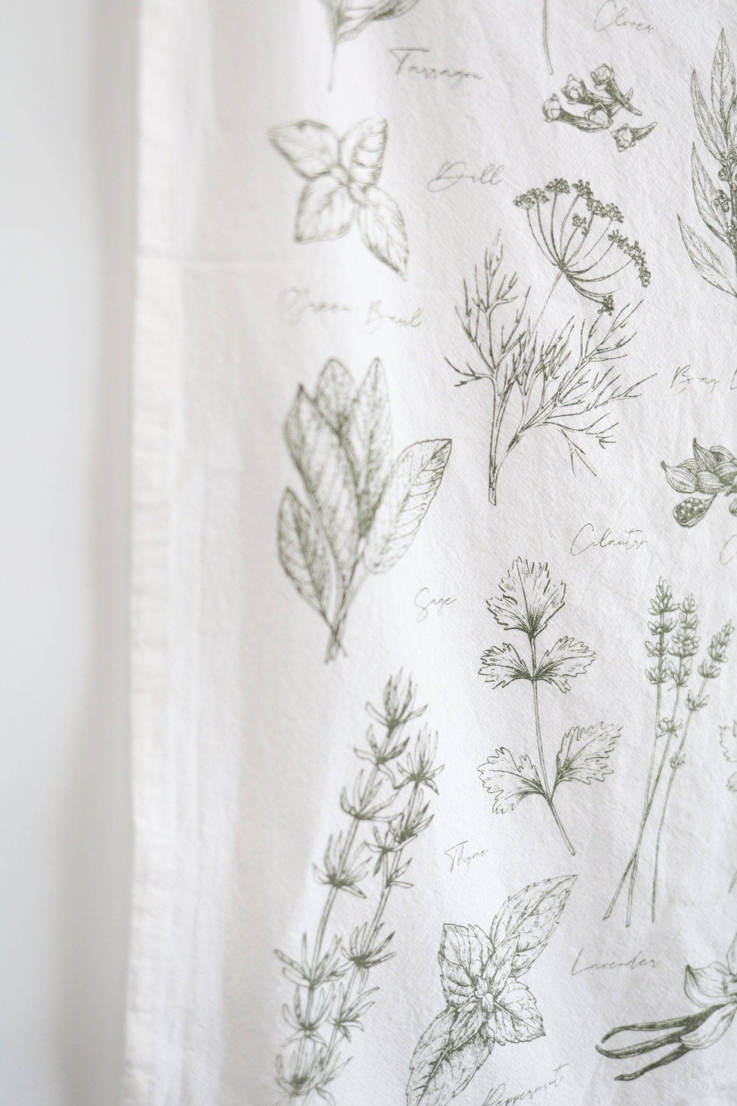 Highland Ridge | Handmade Home Decor - Kitchen Herbs Tea Towel