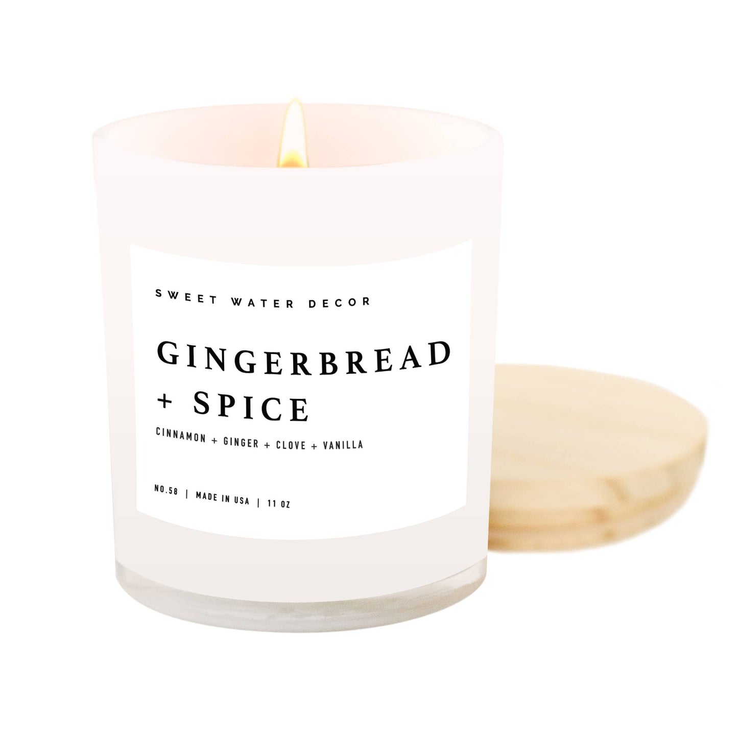 Sweet Water Decor - Gingerbread and Spice Soy Candle - 11 oz