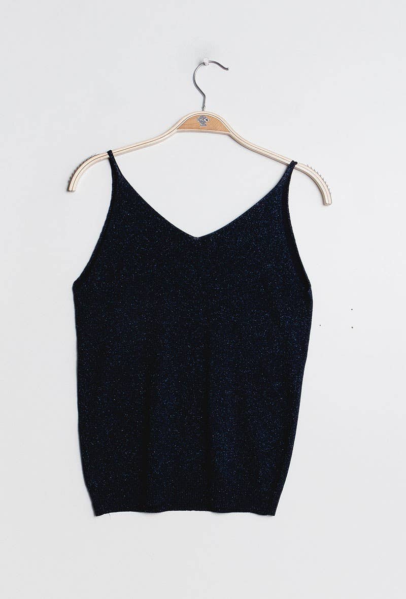 Choklate Paris - Brilliant Lurex Tank Top - Black