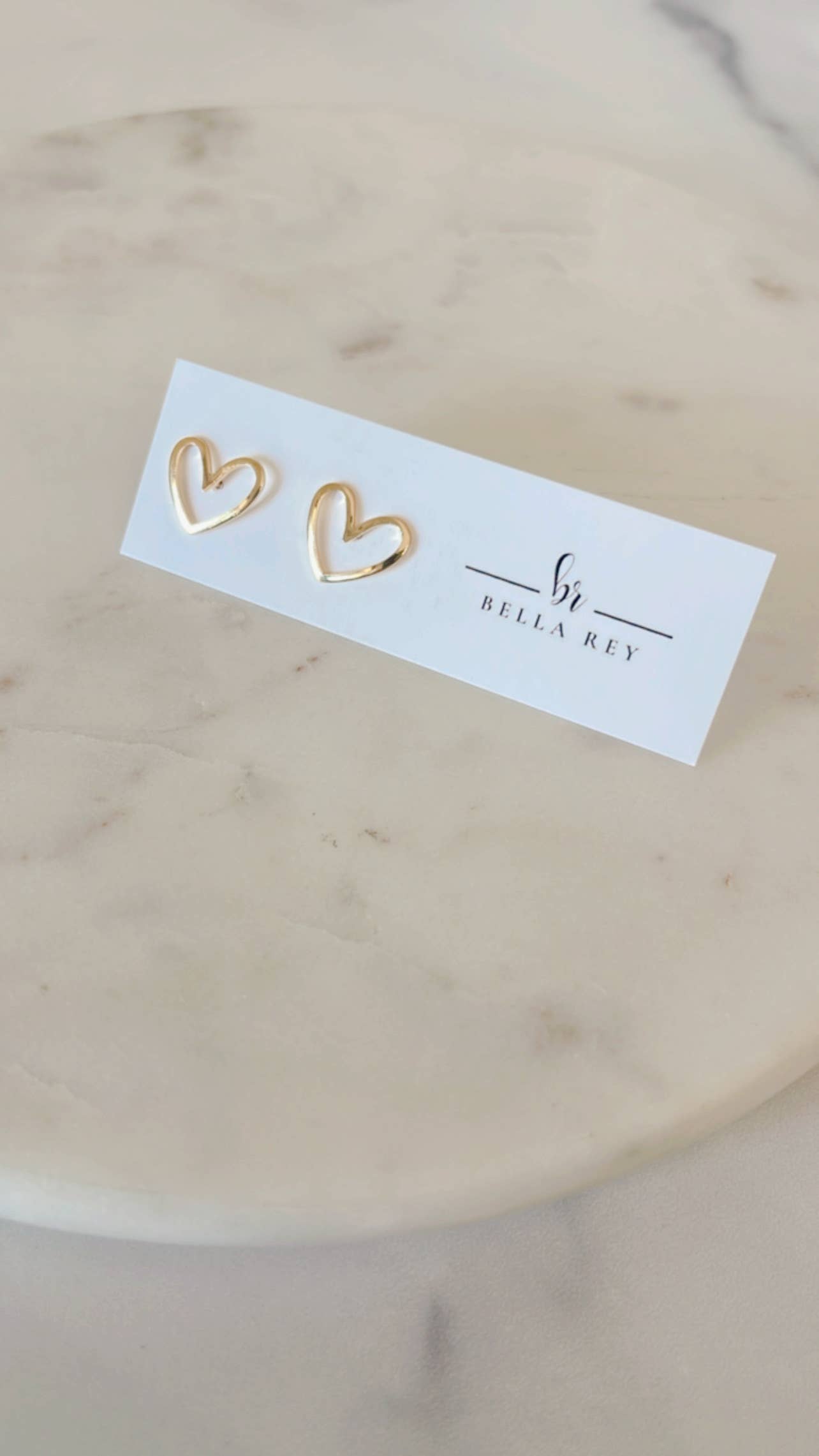 Bella Rey jewelry - The Morgan Heart Studs