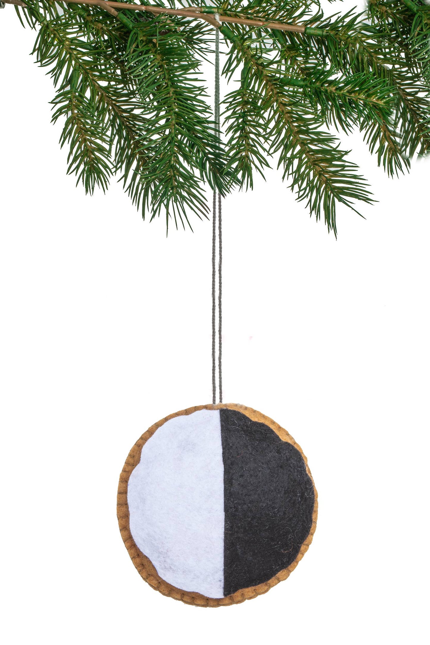 Silk Road Bazaar - Black & White Cookie Ornament