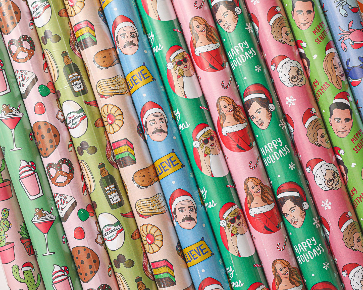 Italian Meats & Cheeses Christmas Wrapping Paper
