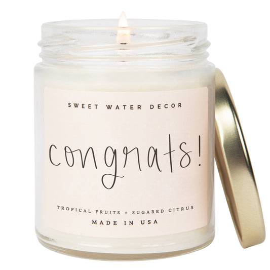 Sweet Water Decor - Congrats! - 9 oz. Soy Candle