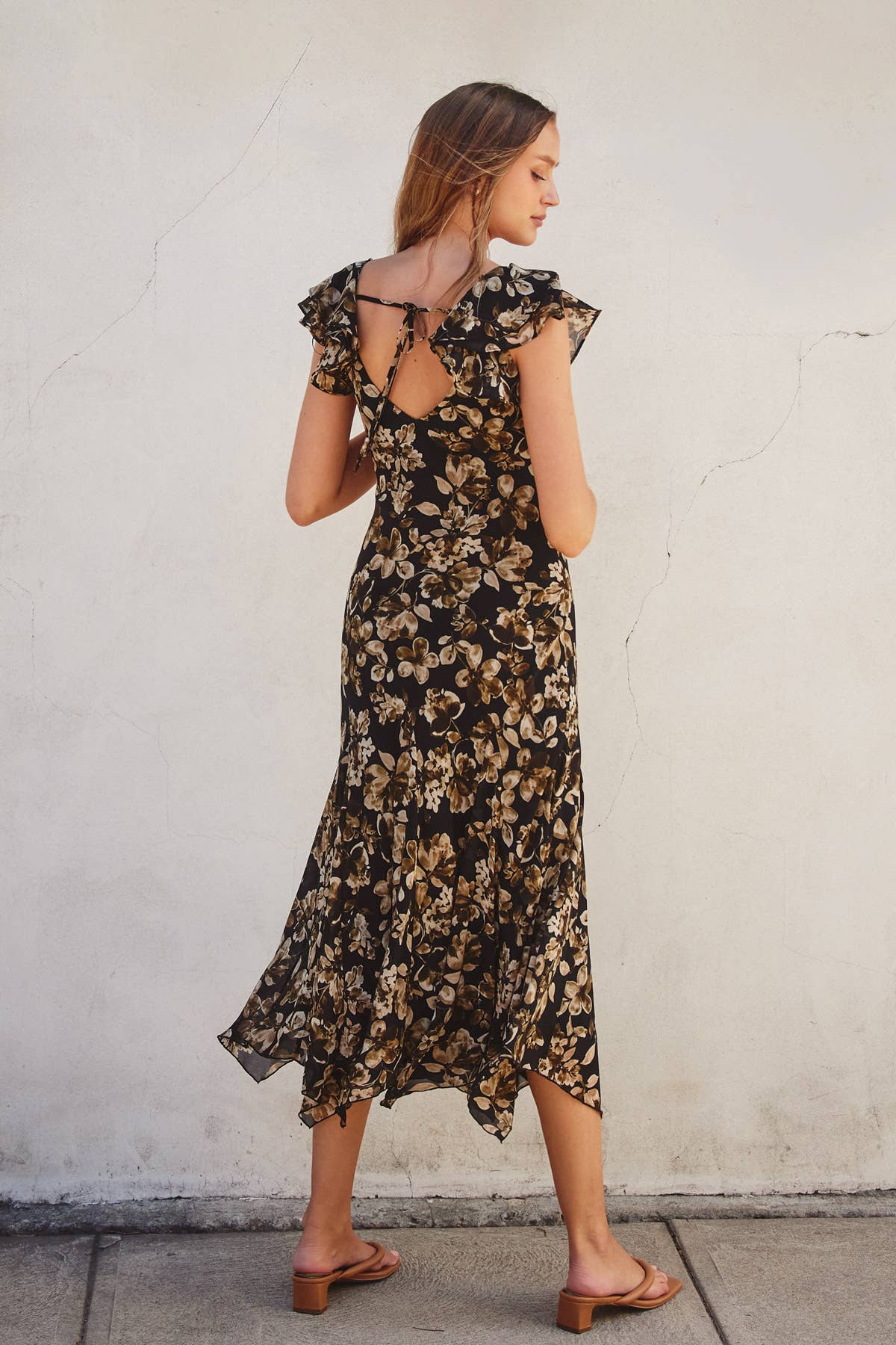 Dress Forum - Floral Ruffle It Up Midi Dress