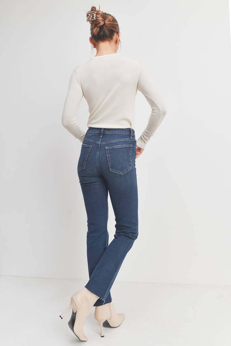JBD - Cut Off Cropped Straight Leg - Dark
