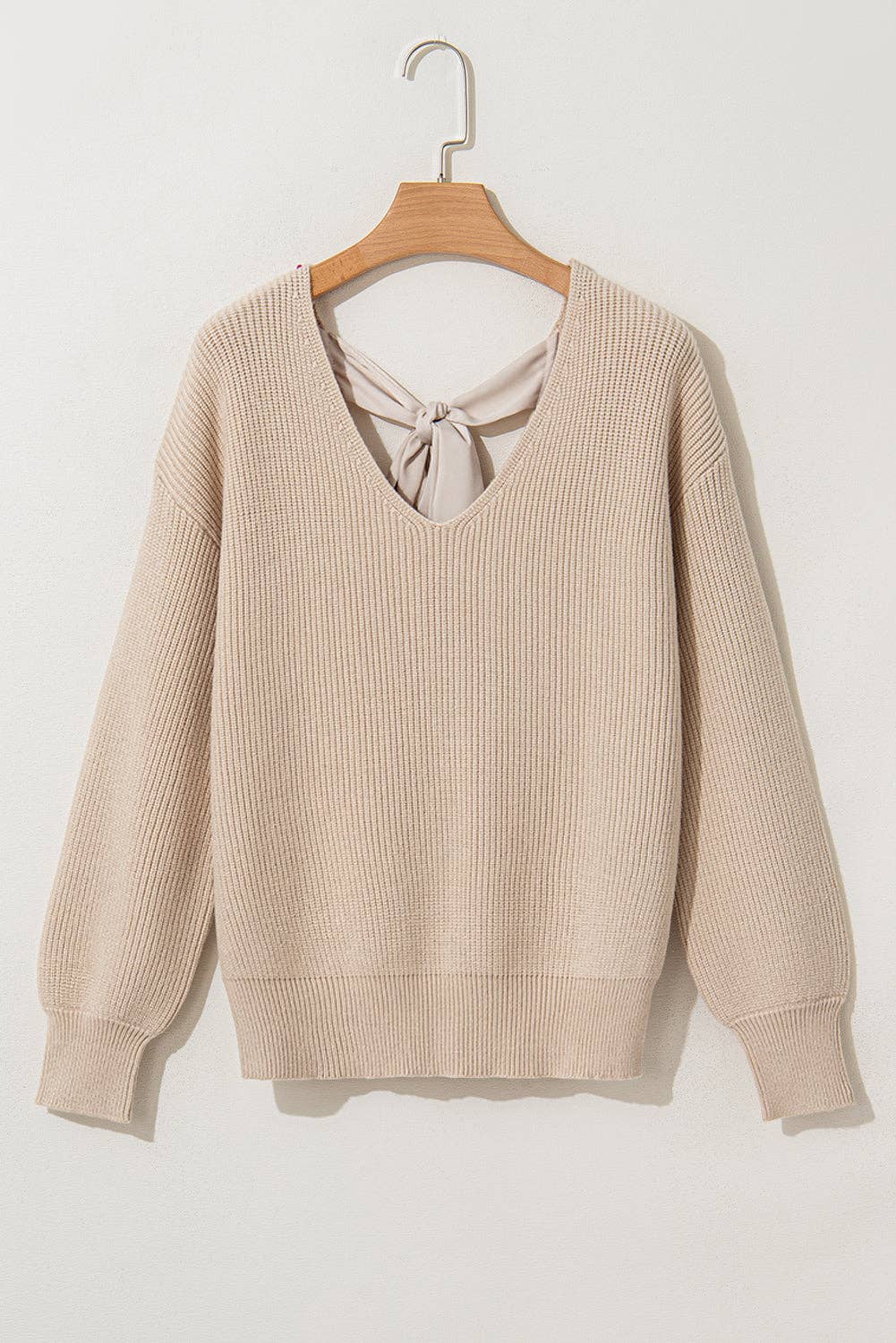 Pretty Bash - Bow Back Lantern Sleeve Sweater