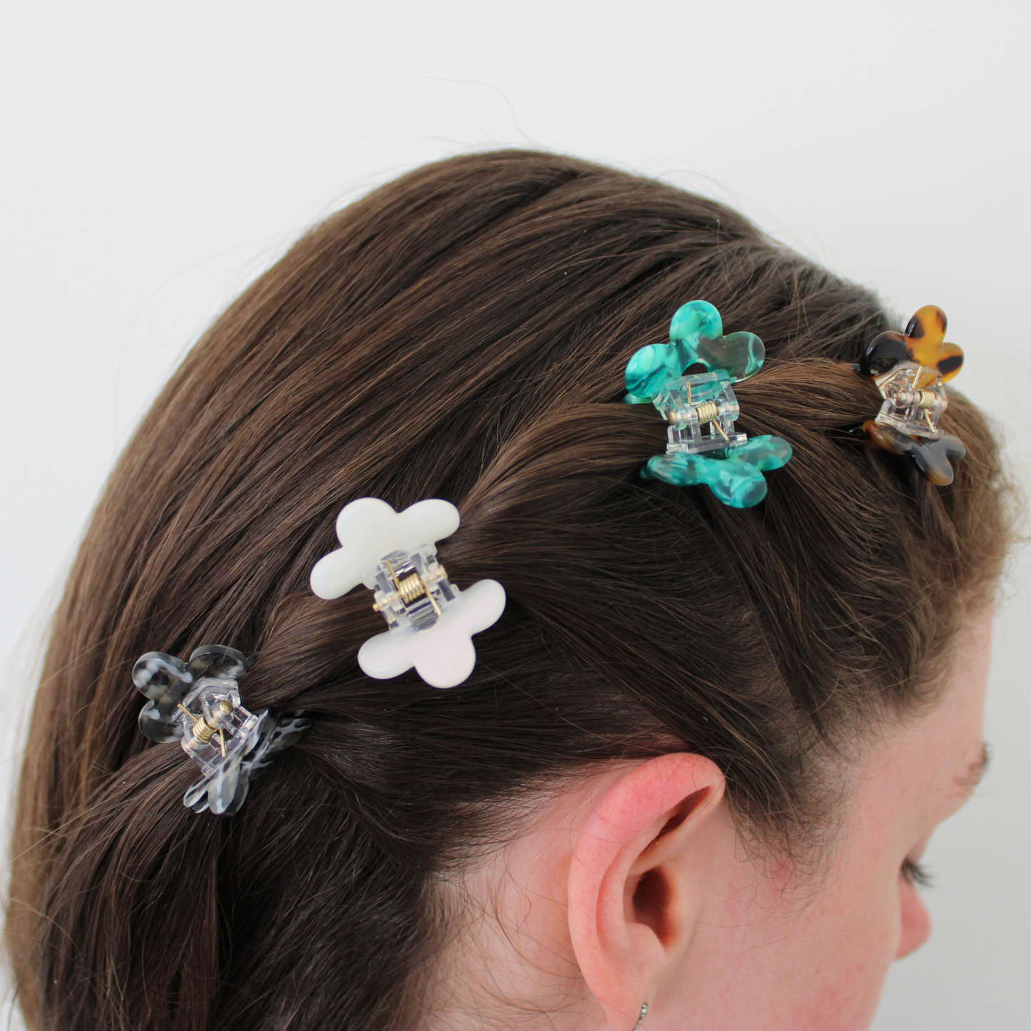 Love Attack - Ayaka Cellulose Acetate Hair Claw Clips: Purple Red Multi