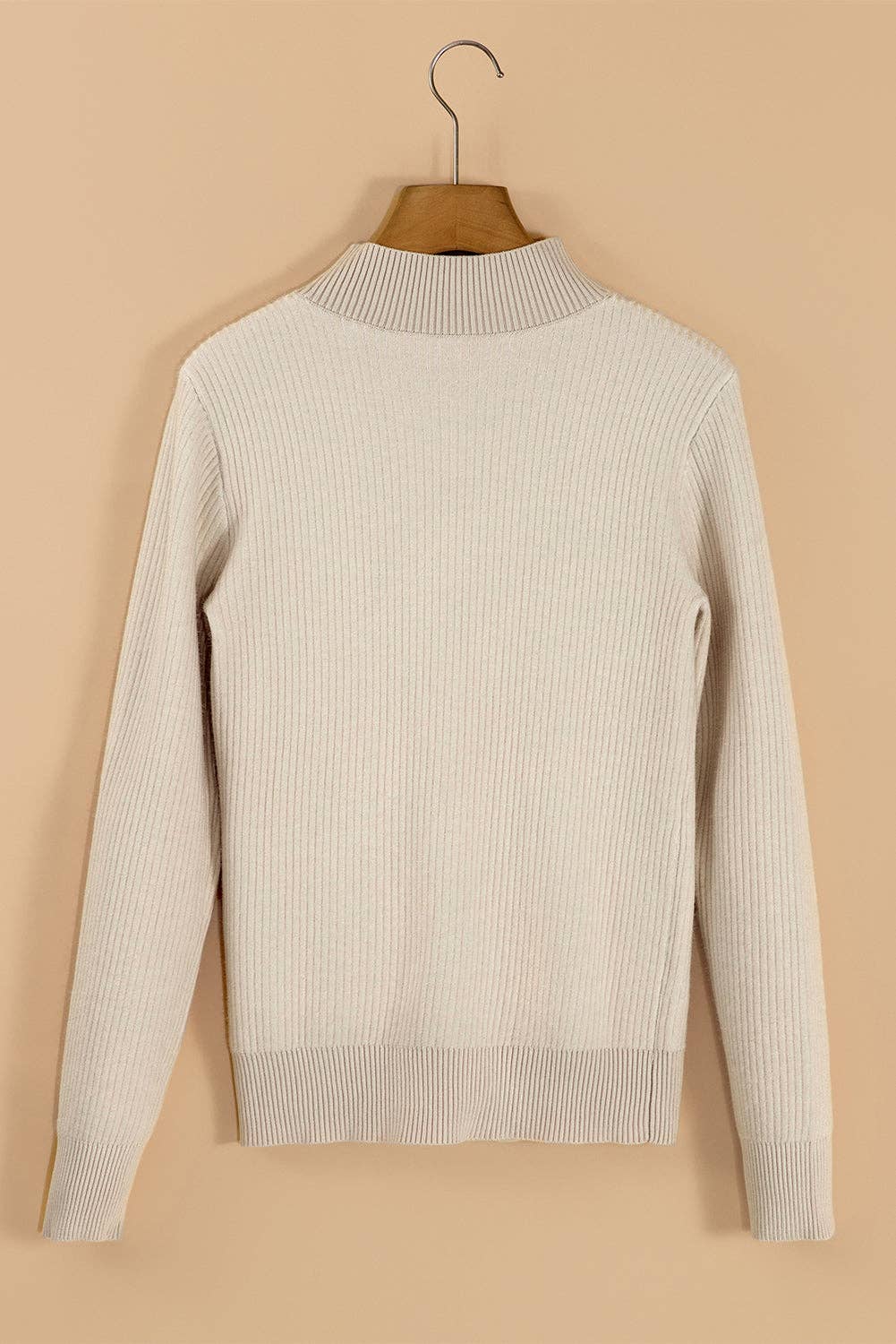 Pretty Bash - Thermal Lined Ribbed Knit Sweater