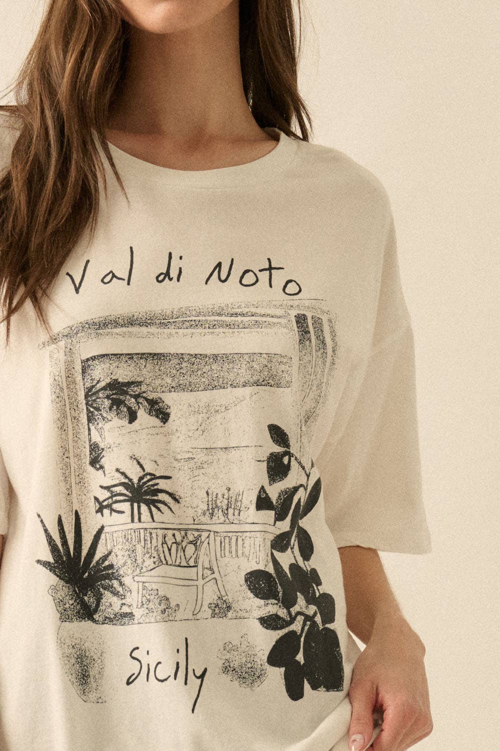 Promesa USA - Val di Noto Sicily Garment-Wash Graphic Tee