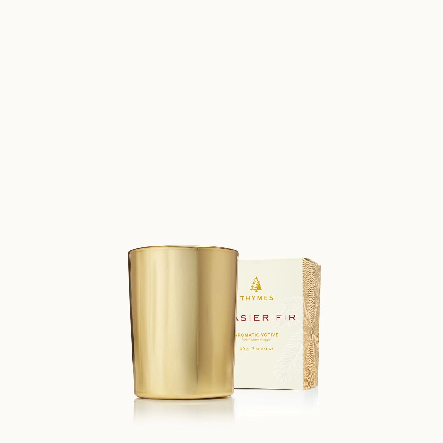Thymes - Frasier Fir Gold Votive Candle