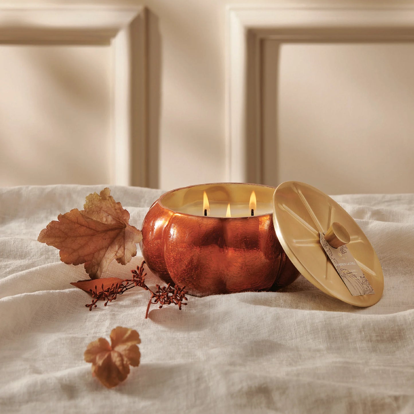 Thymes - Pumpkin Laurel Statement Large Candle